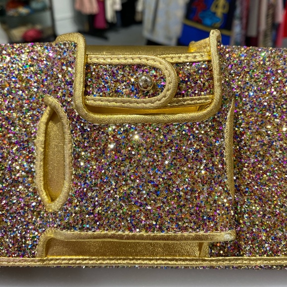 Perrin Paris Glitter Glove Clutch - Picture 5 of 10